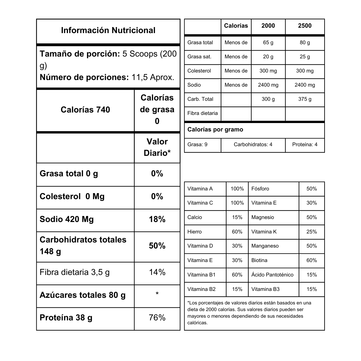 Max Hiper 5 lb vainilla - Imagen 2
