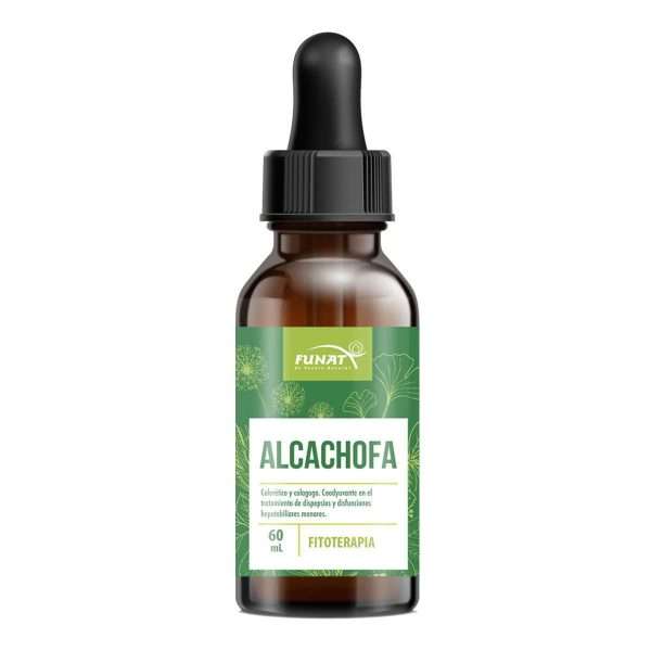 Alcachofa extracto 60 ml - Frente del empaque - Funat