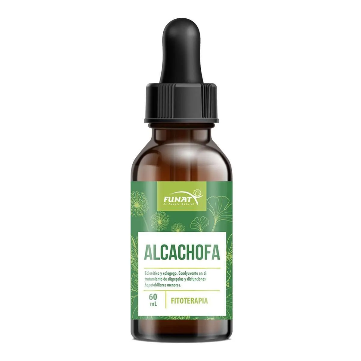 Alcachofa extracto 60 ml - Frente del empaque - Funat