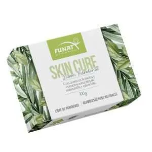 Skin cure: jabón hidratante 100 g - Frente del empaque - Funat