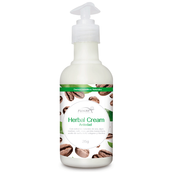 Crema antiedad Herbal cream 215 g - Frente del empaque - Funat