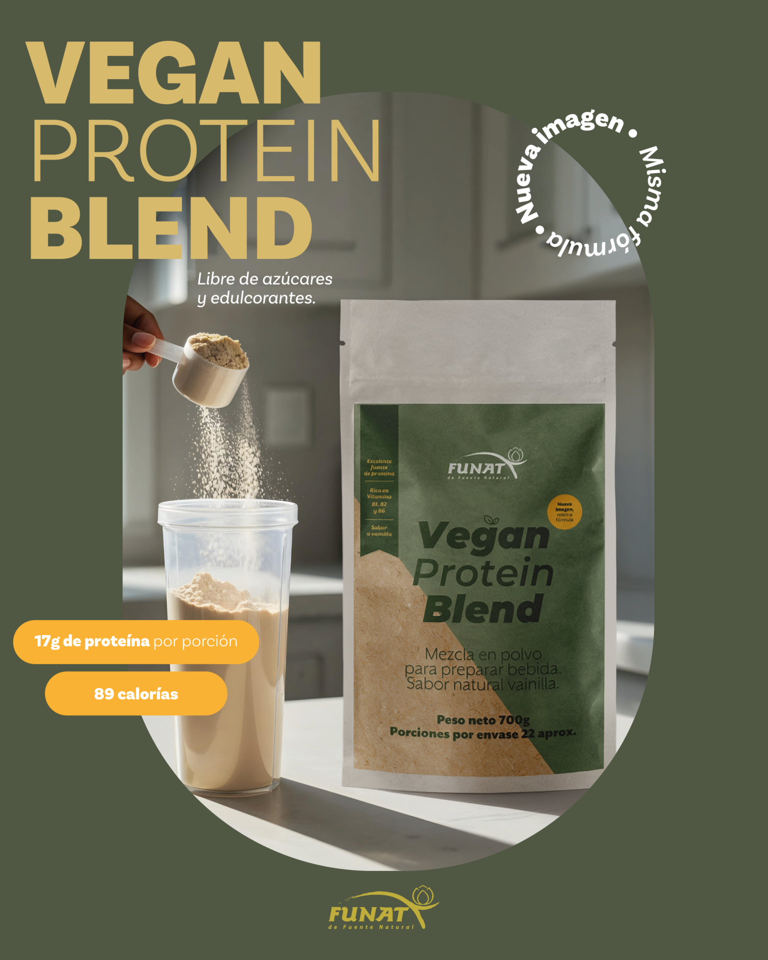 Vegan protein blend 700 g - Imagen 4