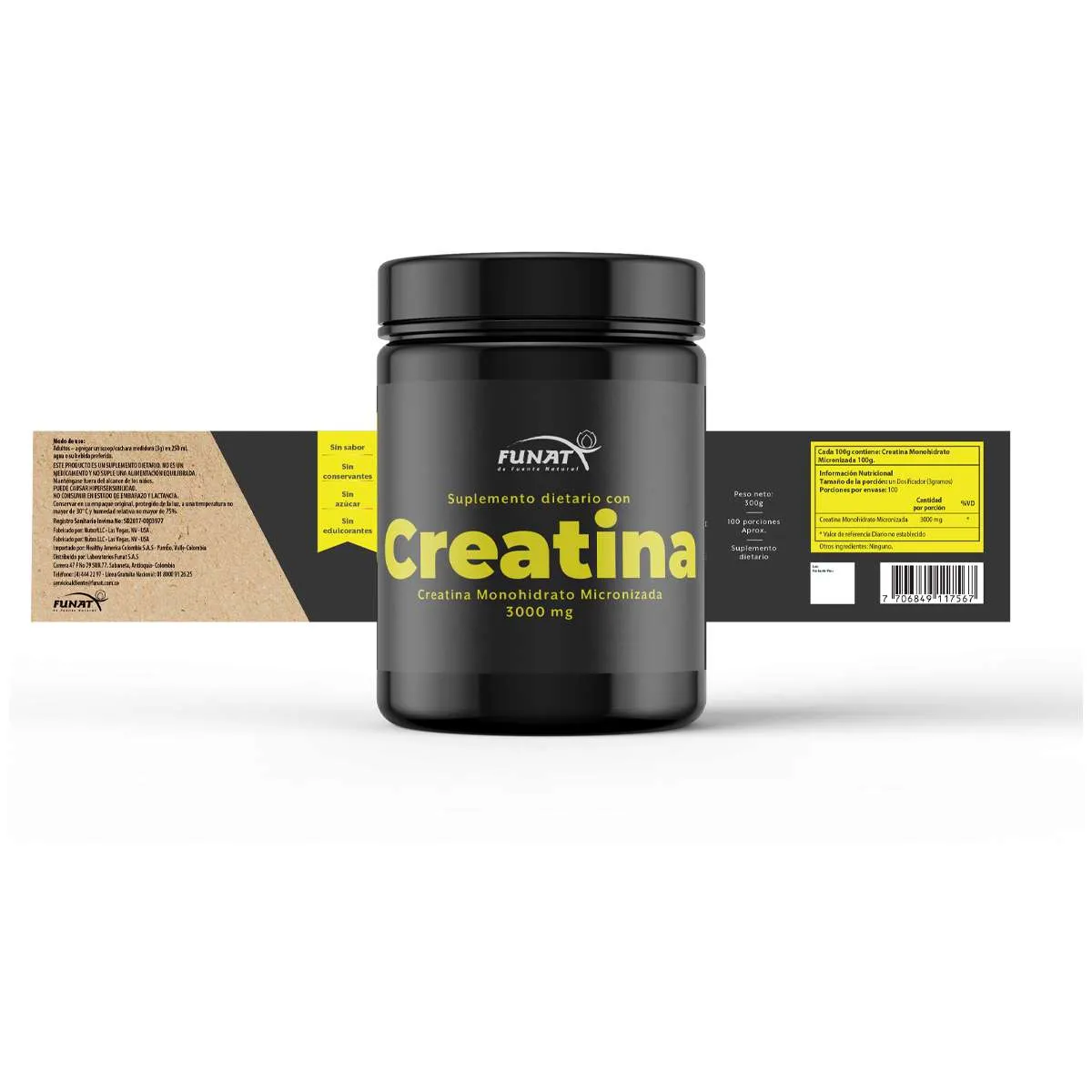 Creatina Monohidrato Micronizada 300G - Imagen 3